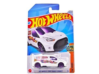 Hot Wheels Ford Transit Connect bílý TH