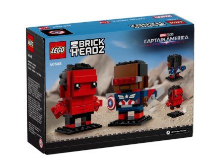 Lego 40668 BrickHeadz Marvel Captain America a Hulk1
