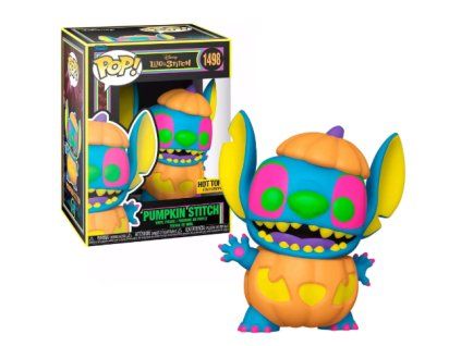 Funko Pop! 1498 Disney Pumpkin Stitch Blacklight