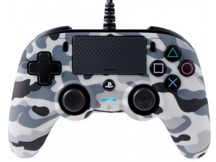PS4 Nacon Compact ovladač šedá kamufláž