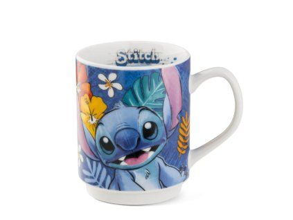 Hrnek Stitch modrý 350ml