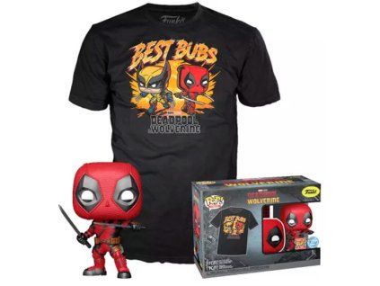 Funko set Deadpool and Wolverine a tričko vel.L