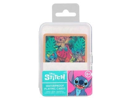 Voděodolné hrací karty Stitch
