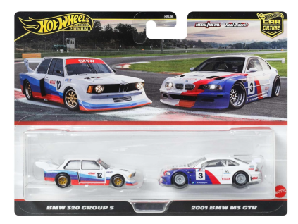Hot Wheels Premium Car Culture BMW 320 Group 5 and 2001 BMW M3 GTR