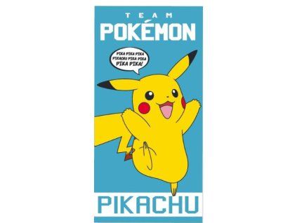 Plážová osuška Team Pokémon Pikachu 70x140cm