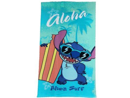 Plážová osuška Lilo a Stitch Aloha 70x140cm