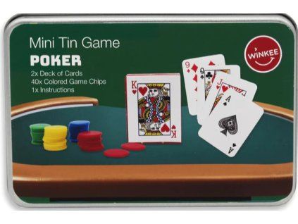 Karetní hra Winkee Mini Tin Game Poker