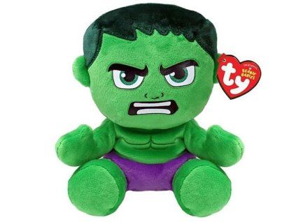 Plyšák Ty Beanie Babies Marvel Hulk 15cm