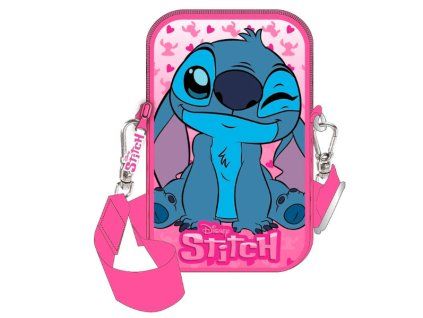 Pouzdro na smartphone Disney Stitch růžové