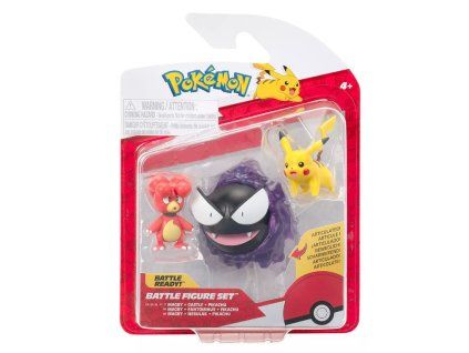 Figurky Pokémon Battle Magby, Gastly a Pikachu