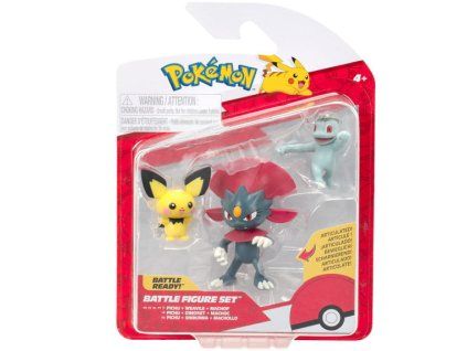 Figurky Pokémon Battle Pichu, Weaville a Machop
