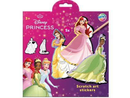 Škrábací samolepky Disney Princess