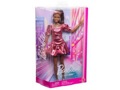 Barbie Deluxe Style Metallic Pink Hnědovláska
