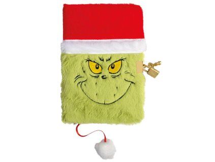 Plyšový zápisník Grinch