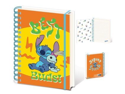 Kroužkový blok Lilo a Stitch A5
