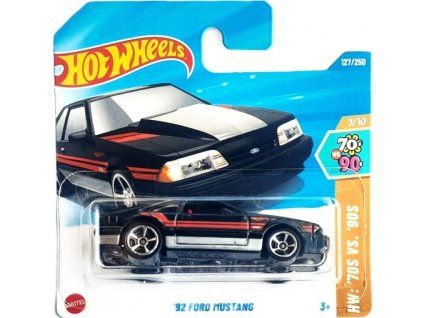 Hot Wheels 92 Ford Mustang černý
