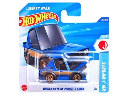 Hot Wheels Nissan Skyline 2000GT R LBWK modrý