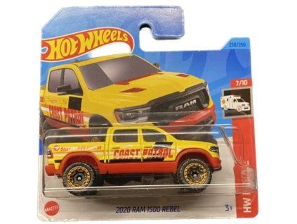 Hot Wheels 2020 RAM 1500 Rebel žluté