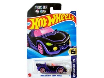 Hot Wheels Moster High Ghoul Mobile fialový