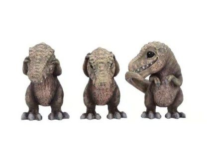 Sošky Three Wise Tyrannosaurus Rex