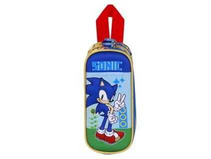 Penál Ježek Sonic Dvojité pouzdro