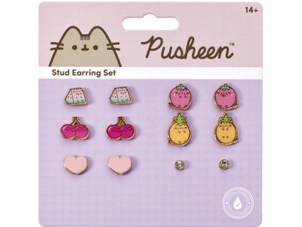Set náušnic Pusheen ovoce 6ks