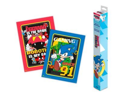 Sada 2 mini plakátů Sonic