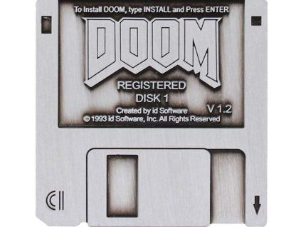 Odznak Doom Floopy disk limitovaný