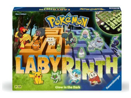 Desková hra Pokémon bludiště svítící ve tmě