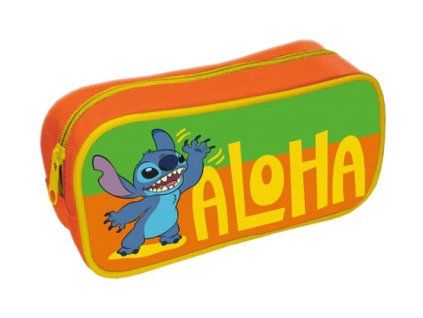 Penál Lilo a Stitch pouzdro oranžové