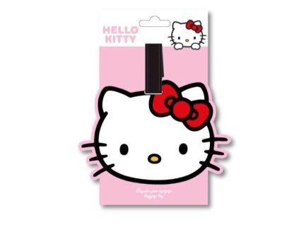 Visačka na kufr Hello Kitty bílá