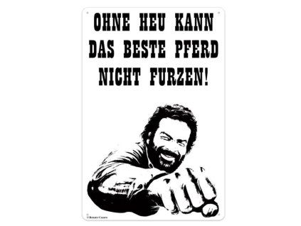 Cedule Bud Spencer Pferd Faust 20x30cm