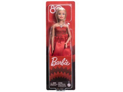 Barbie Red Dress Mattel 80 Year Anniversary