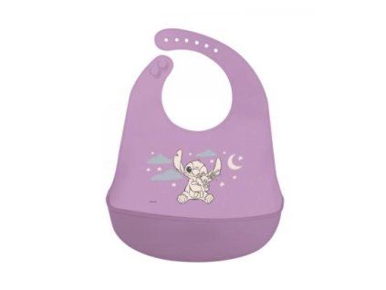 Silikonový bryndák s kapsou Disney Stitch