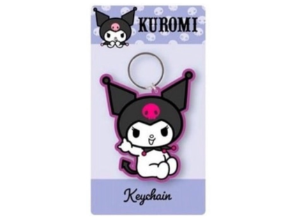 Klíčenka Kuromi gumová fialová