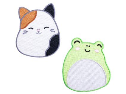 Nažehlovací záplaty Squishmallows Cam a Wendy
