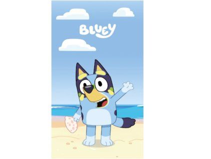 Bavlněná osuška Bluey na pláži 140x70cm