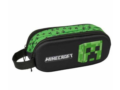Penál Minecraft 3D dvojité pouzdro Creeper