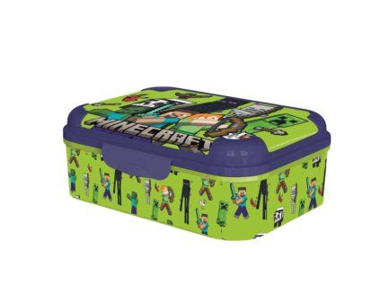 Svačinový box Minecraft zelenomodrý