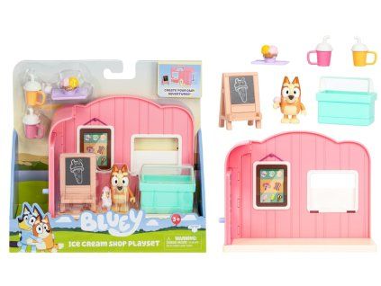 Hrací set Bluey Zmrzlinárna s figurkou