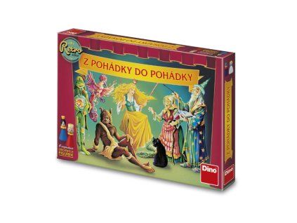 Dětská společenská hra Dino Z pohádky do pohádky retro