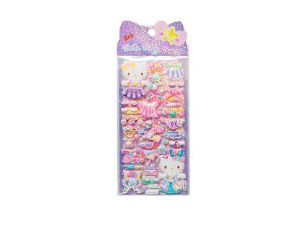 Samolepky Hello Kitty fialové