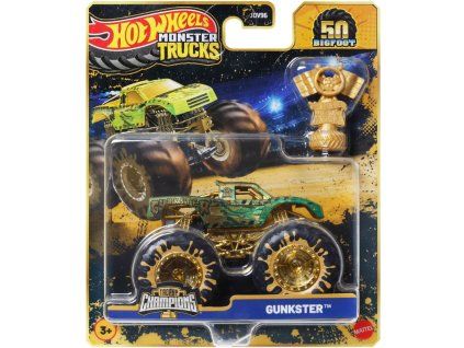Hot Wheels Monster Trucks 50 Bigfoot Trophy Champions Gunkster