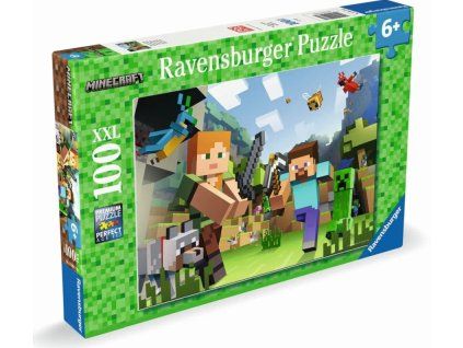 Puzzle Minecraft Steve A Alex 100dílků