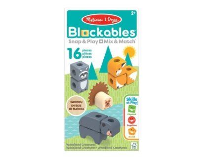 Dřevěné kostky Melissa and Doug Lesní přátelé