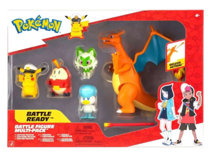 Set figurek Pokémon Squirtle, Bulbasaur, Pikachu, Eevee