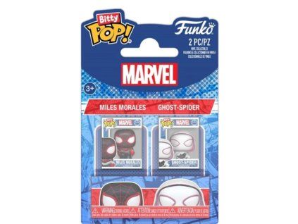 Funko Bitty Pop! Marvel SpiderMan Miles Morales and Ghost Spider