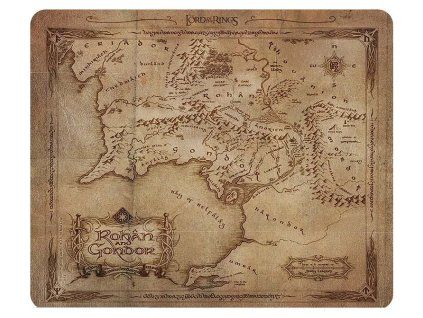 Podložka pod myš Pán prstenů Mapa Rohanu a Gondoru