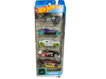 Hot Wheels 5ks angličáky Cyber Noir