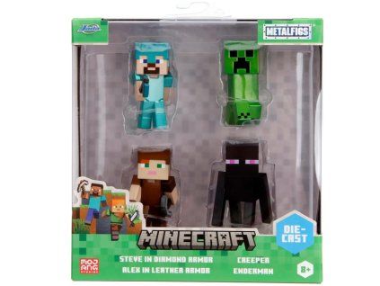 Figurky Minecraft V3 4ks 6cm